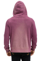 Classic BOLT STITCH 2 ZIP HOODIE - FADED BERRY