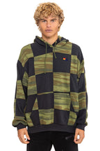 Classic CHECK QUILT RELAXED PULLOVER HOODIE - SMOKE CAMO