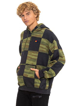 Classic CHECK QUILT RELAXED PULLOVER HOODIE - SMOKE CAMO