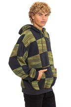 Classic CHECK QUILT RELAXED PULLOVER HOODIE - SMOKE CAMO