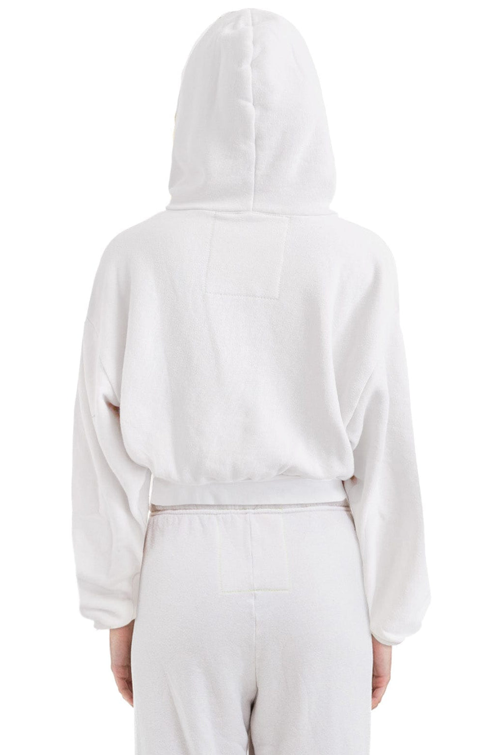 Classic SUNSET PATCH RELAXED CROPPED ZIP HOODIE - DOVE