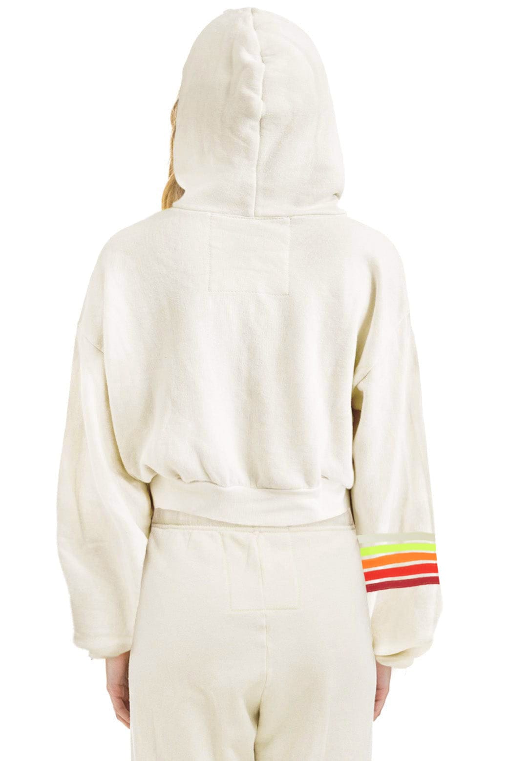 Classic UNDER THE BIG SKY 2026 CROPPED ZIP HOODIE RELAXED - VINTAGE WHITE
