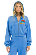 Classic UP IN THE SKY 2026 CROPPED ZIP HOODIE - OCEAN