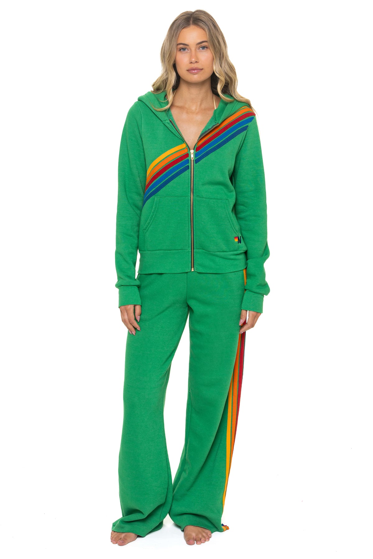 Classic DISCO ZIP HOODIE - KELLY GREEN