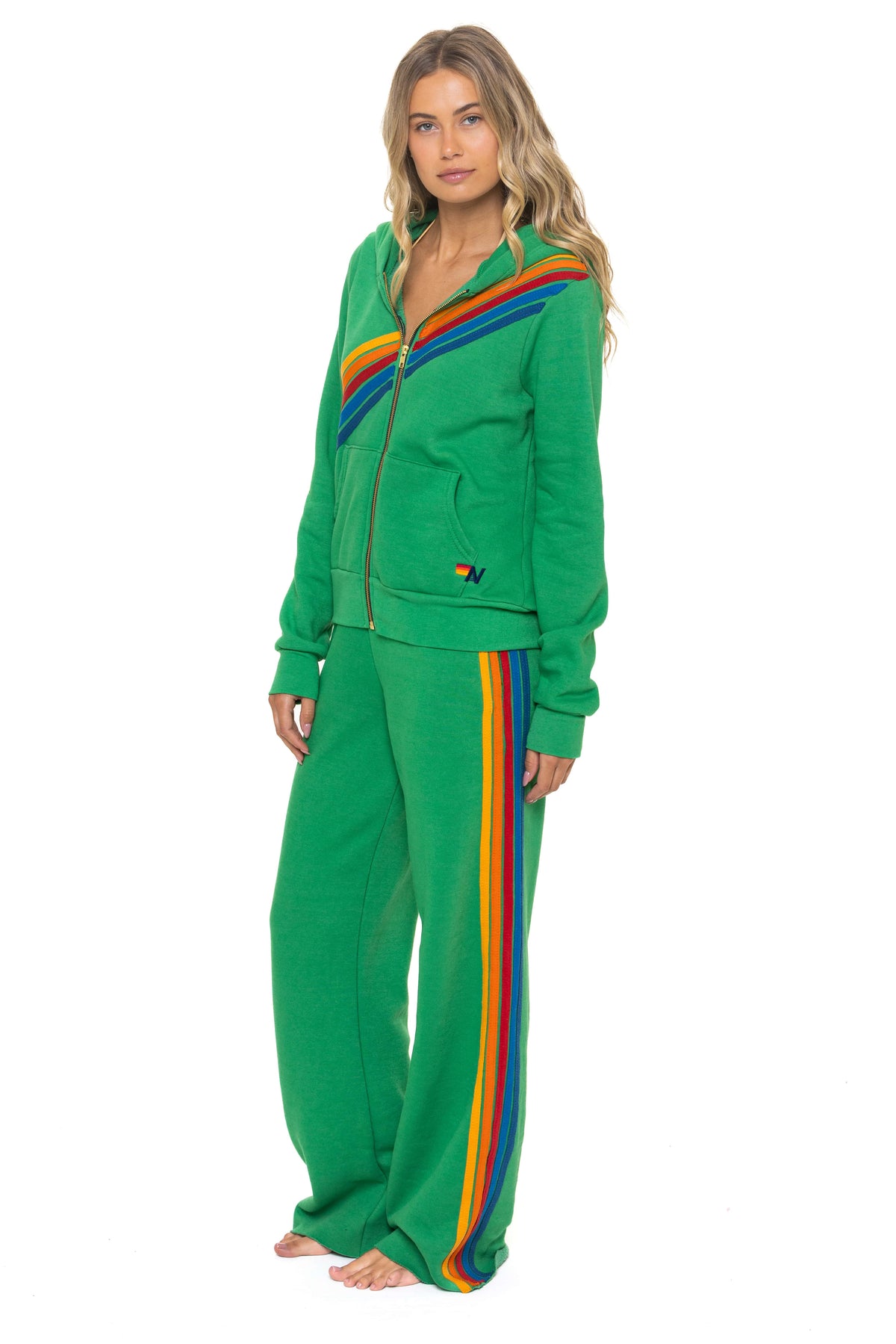 Classic DISCO ZIP HOODIE - KELLY GREEN