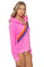 Classic DISCO ZIP HOODIE - NEON PINK