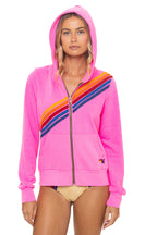 Classic DISCO ZIP HOODIE - NEON PINK