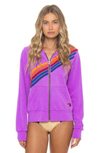 Classic DISCO ZIP HOODIE - NEON PURPLE