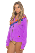 Classic DISCO ZIP HOODIE - NEON PURPLE