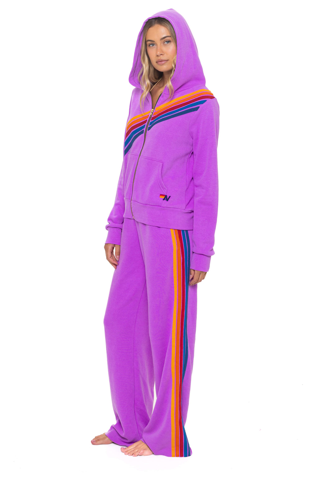 Classic DISCO ZIP HOODIE - NEON PURPLE