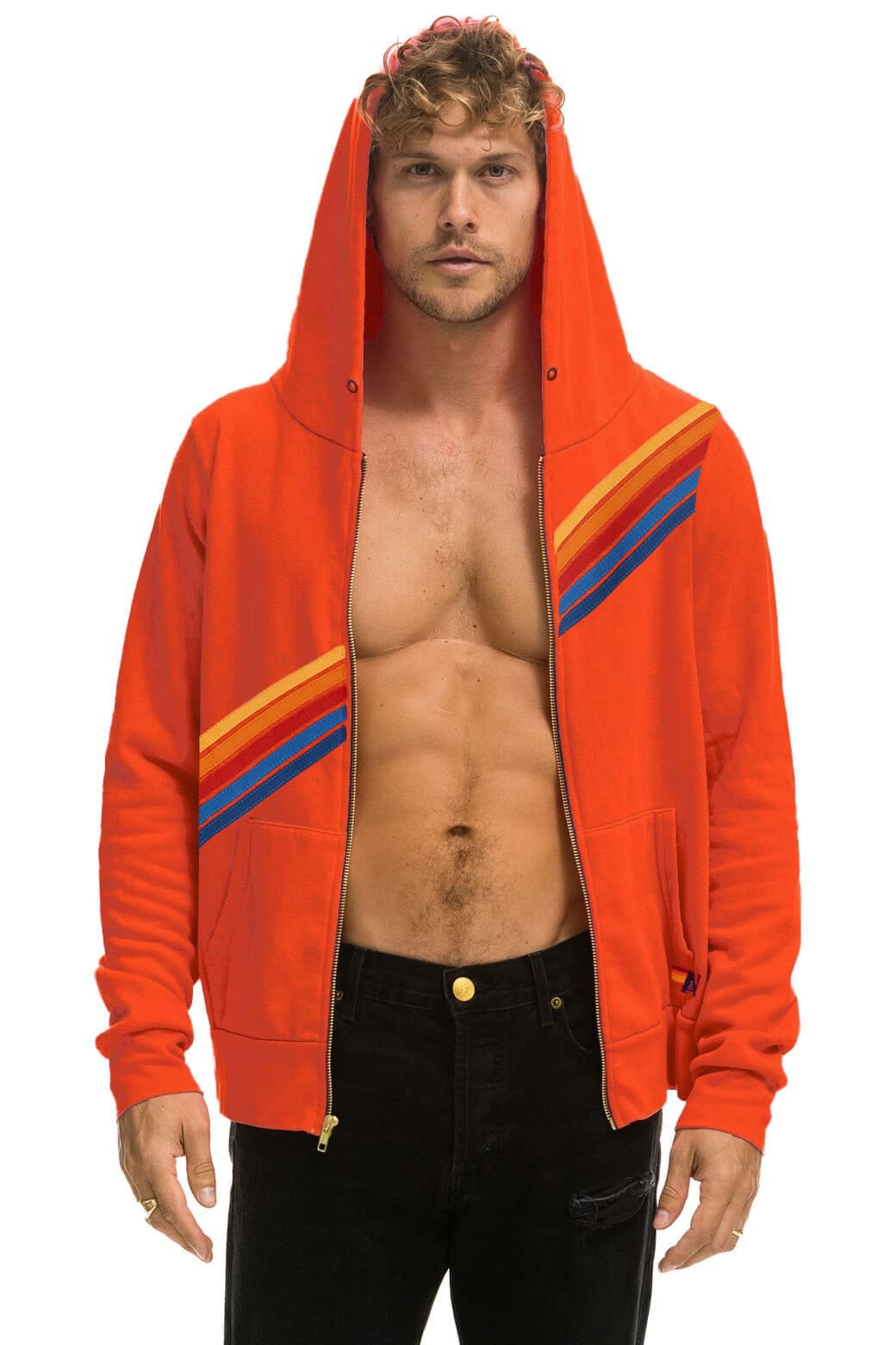 Classic DISCO ZIP HOODIE - VINTAGE ORANGE