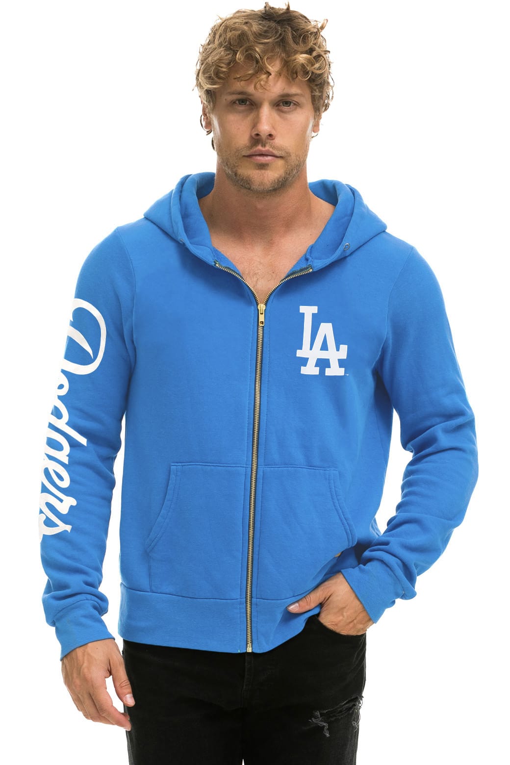 Classic LOS ANGELES DODGERS 2026 ZIP HOODIE - COBALT