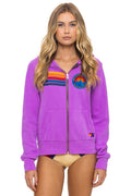 Classic JAZZ ASPEN SNOWMASS 2026 ZIP HOODIE RELAXED - NEON PURPLE