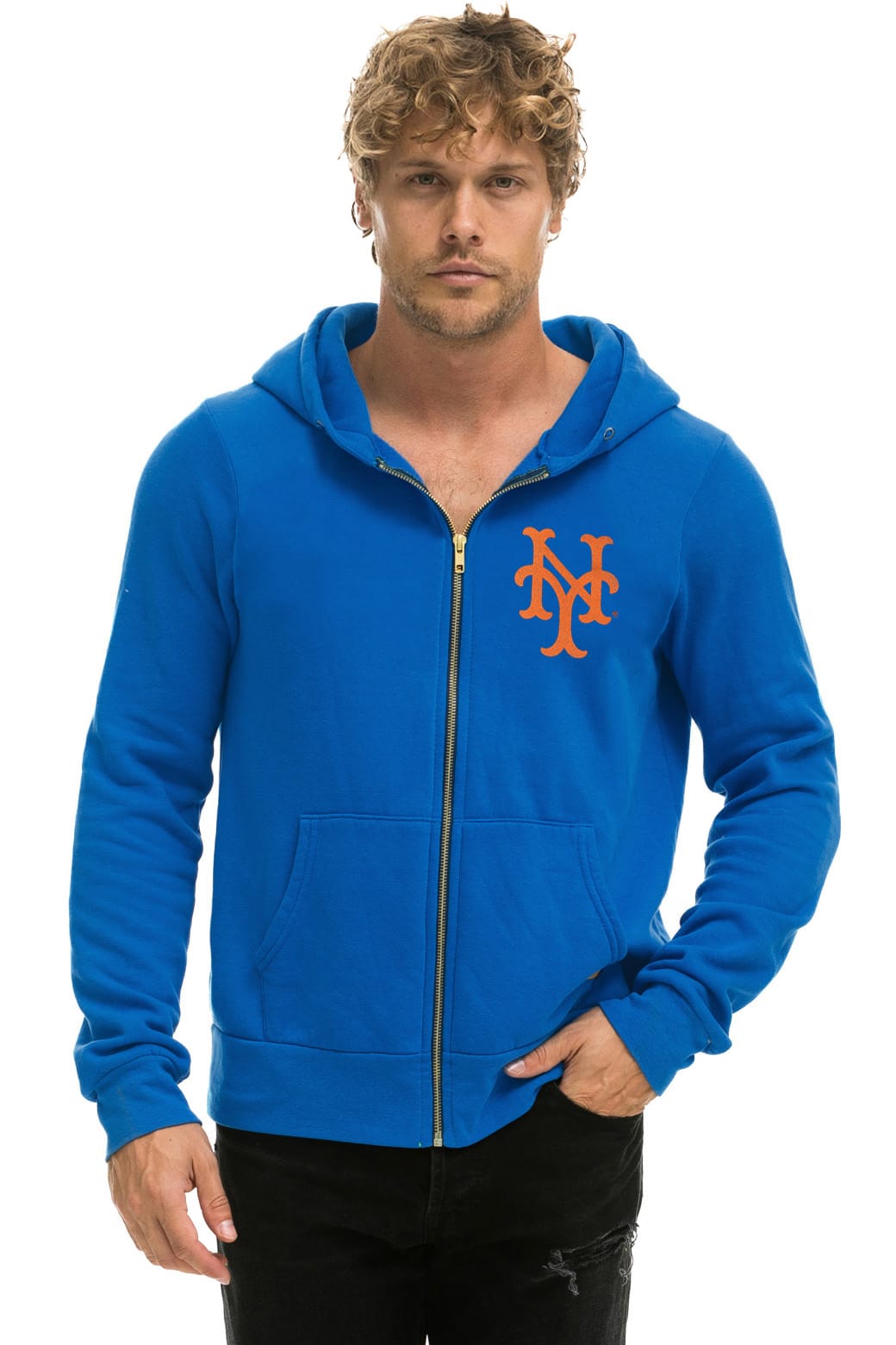 Classic NY METS 2026 ZIP HOODIE - OCEAN