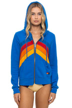 Classic MOUNTAIN STITCH CHEVRON 4 ZIP HOODIE - ADVENTURE BLUE