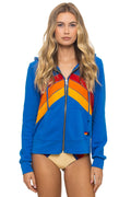 Classic MOUNTAIN STITCH CHEVRON 4 ZIP HOODIE - ADVENTURE BLUE