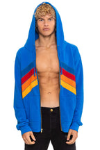 Classic MOUNTAIN STITCH CHEVRON 4 ZIP HOODIE - ADVENTURE BLUE