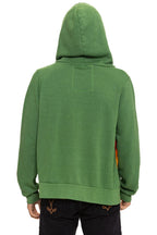 Classic MOUNTAIN STITCH CHEVRON 4 ZIP HOODIE - PALM