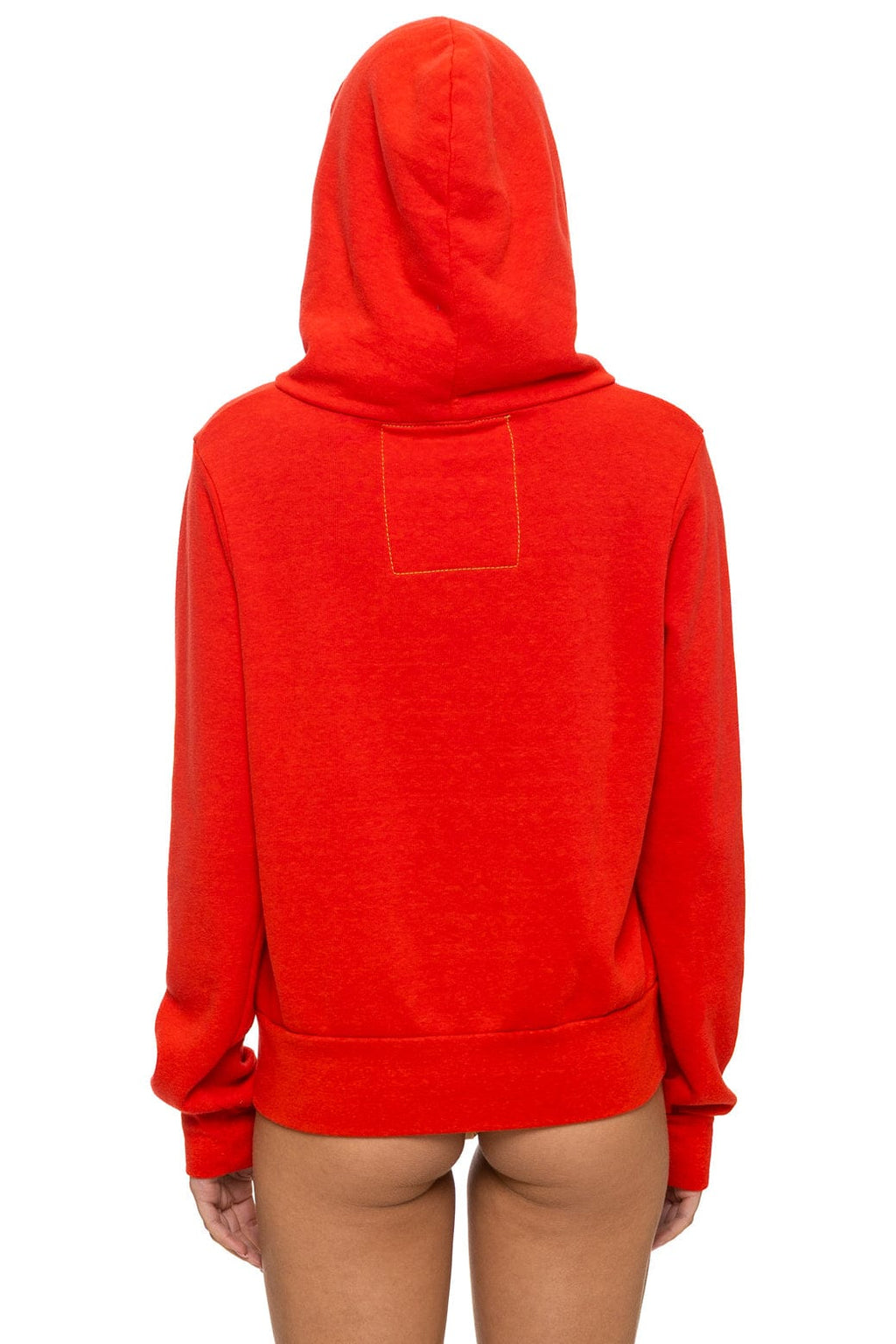 Classic MOUNTAIN STITCH CHEVRON 4 ZIP HOODIE - RED