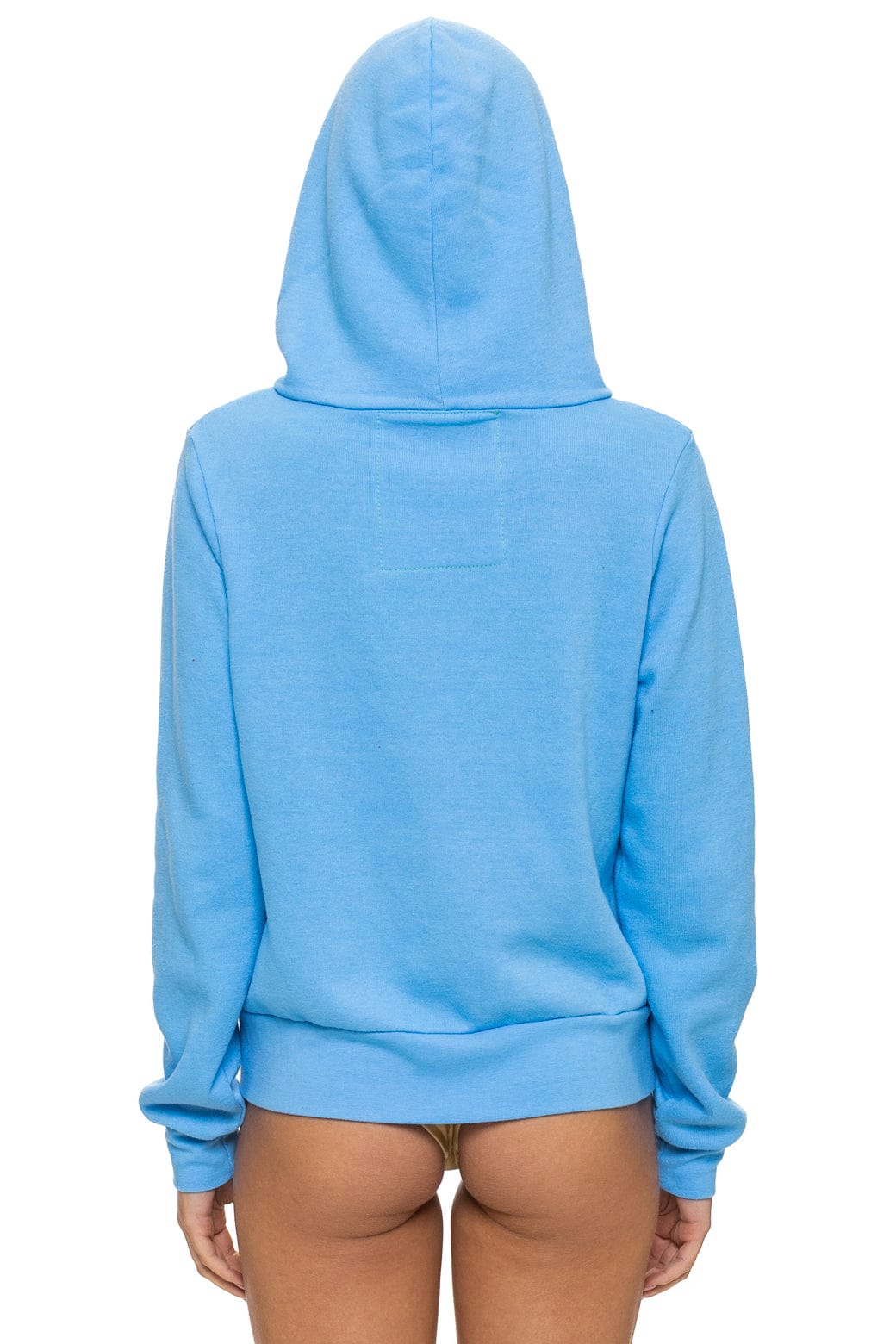 Classic MOUNTAIN STITCH CHEVRON 4 ZIP HOODIE - SKY