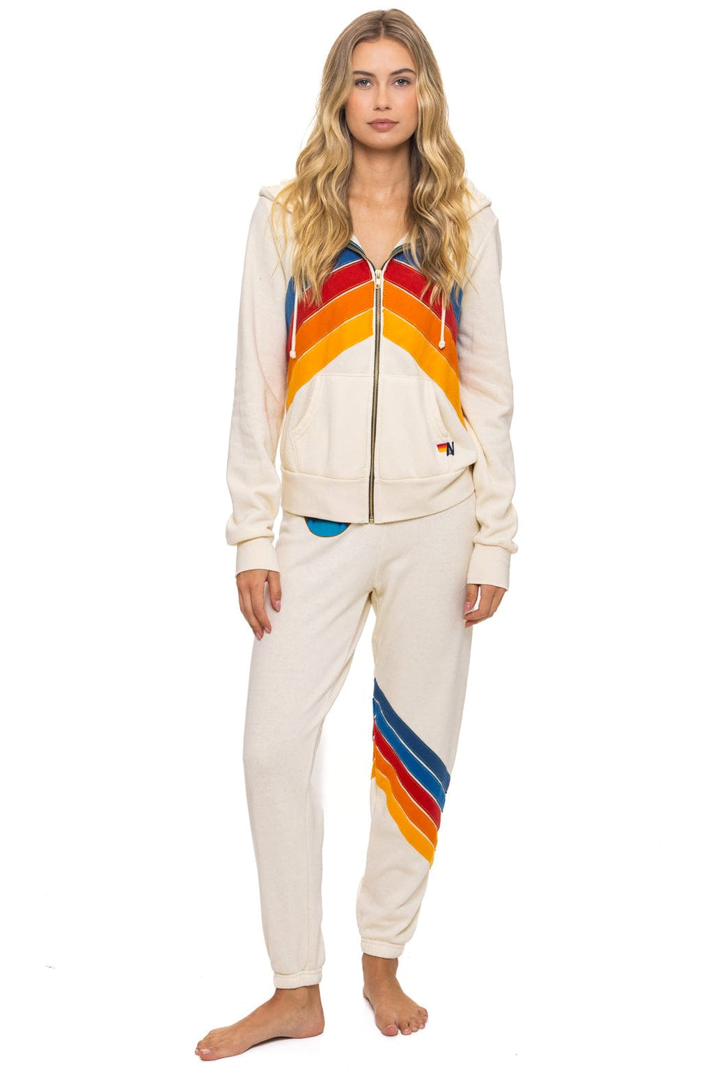 Classic ALL SEASONS CIRCLE CHEVRON SWEATPANTS - VINTAGE WHITE