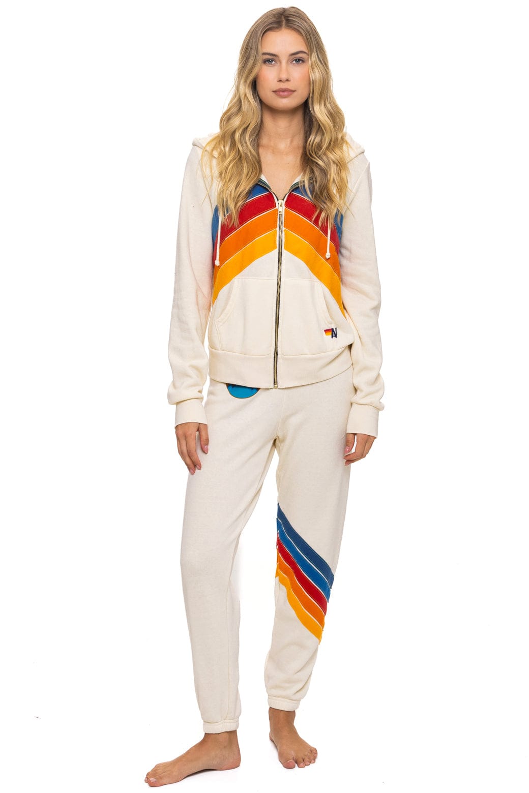 Classic ALL SEASONS CIRCLE CHEVRON SWEATPANTS - VINTAGE WHITE