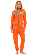 Classic NY METS 5 STRIPE UNISEX SWEATPANTS - ORANGE BLUE
