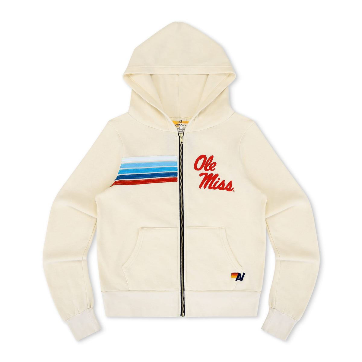 Classic OLE MISS 2026 ZIP HOODIE - VINTAGE WHITE