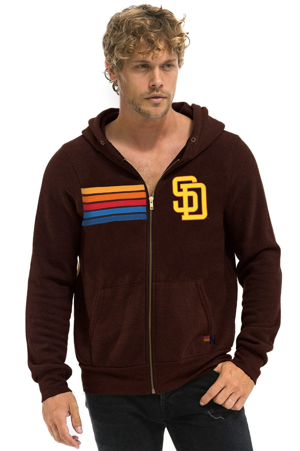 Classic SAN DIEGO PADRES 2026 ZIP HOODIE - BROWN