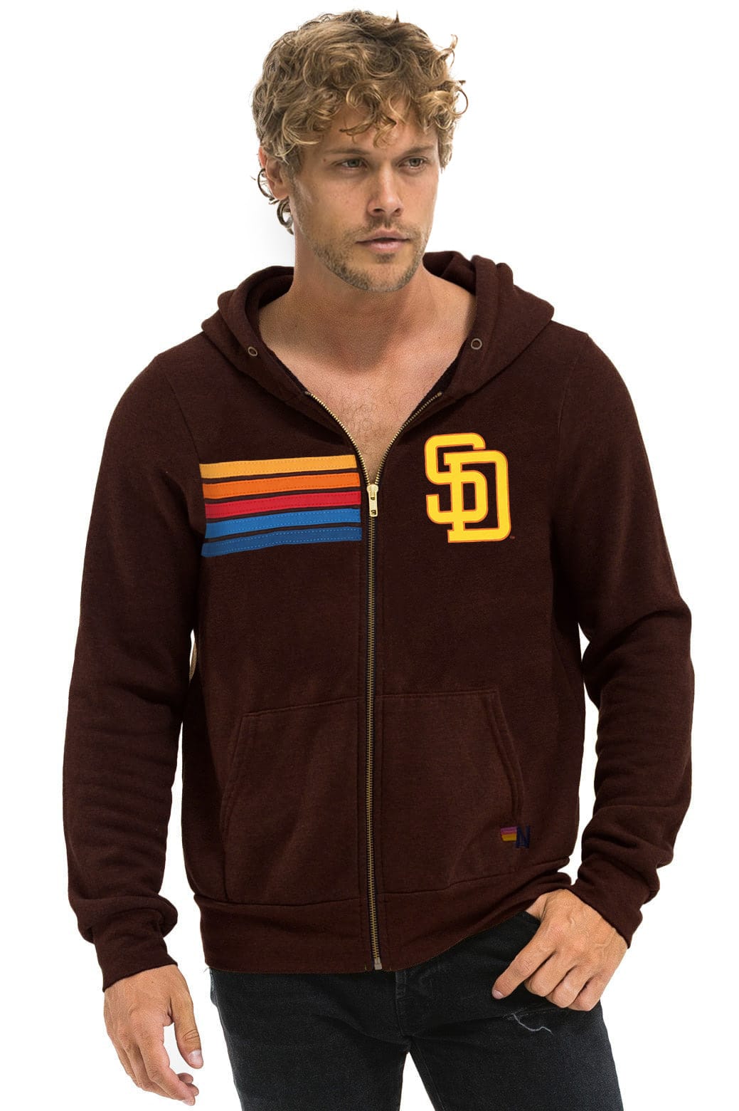 Classic SAN DIEGO PADRES 2026 ZIP HOODIE - BROWN