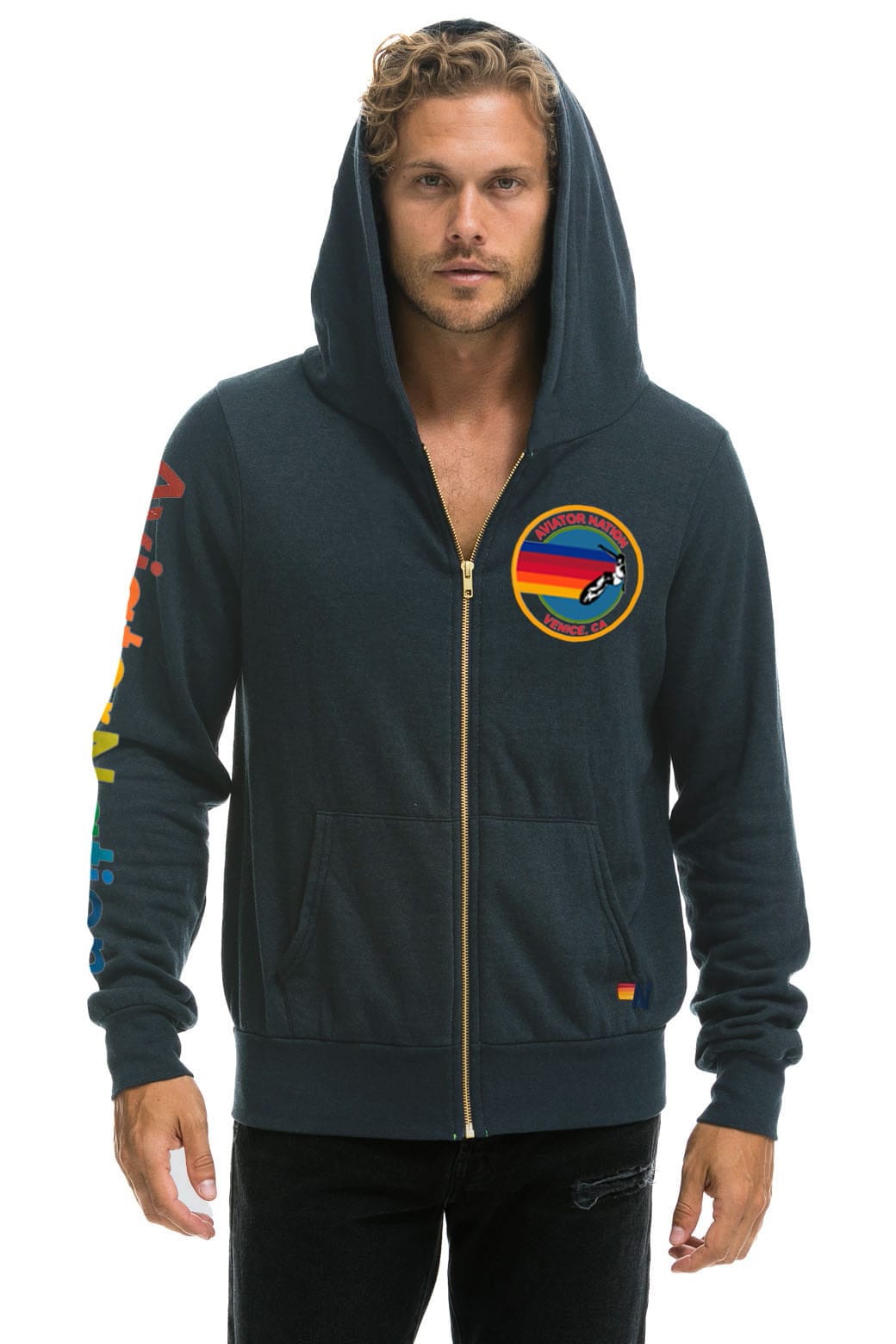Classic AVIATOR NATION VENICE HOODIE - CHARCOAL