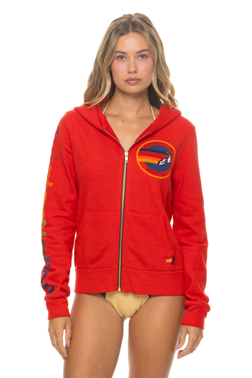 Classic AVIATOR NATION VENICE HOODIE - RED