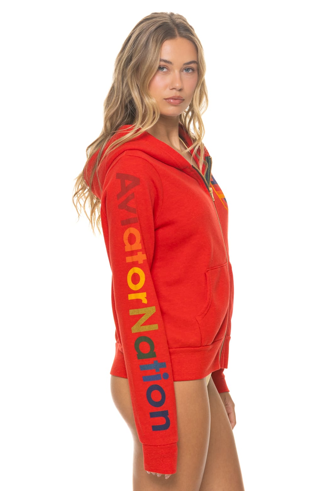 Classic AVIATOR NATION VENICE HOODIE - RED