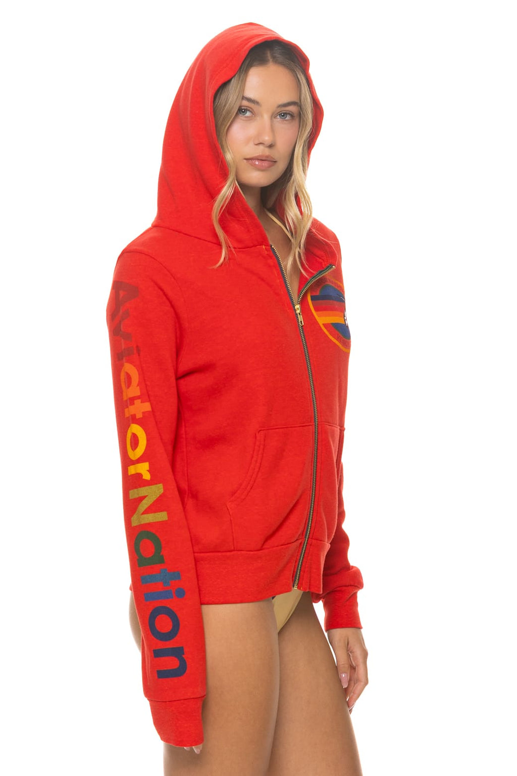 Classic AVIATOR NATION VENICE HOODIE - RED