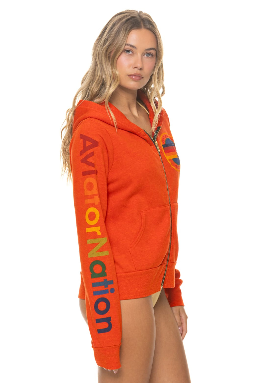 Classic AVIATOR NATION VENICE HOODIE - VINTAGE ORANGE