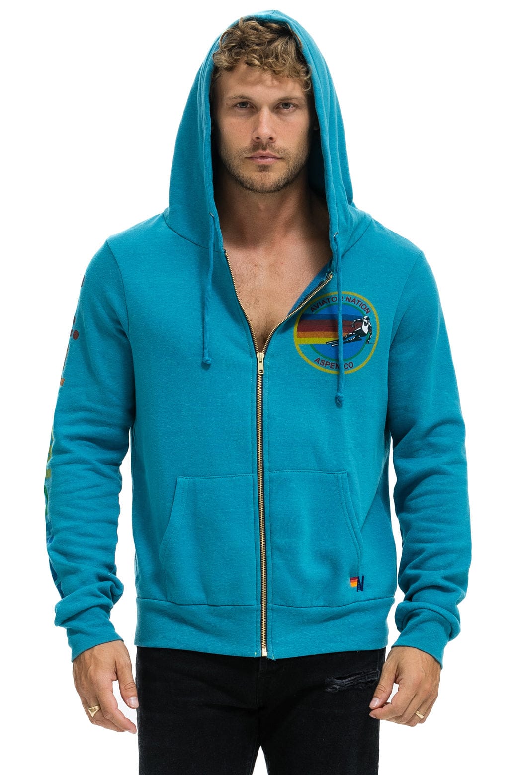 Classic AVIATOR NATION ASPEN HOODIE - TEAL
