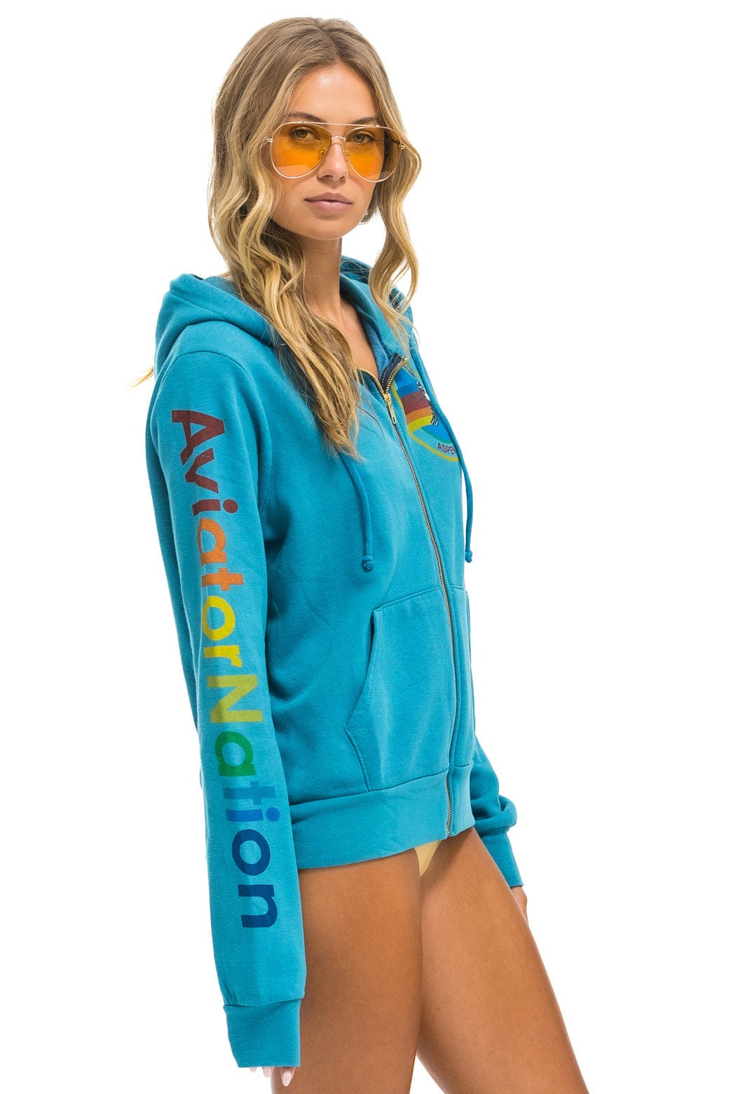 Classic AVIATOR NATION ASPEN HOODIE - TEAL