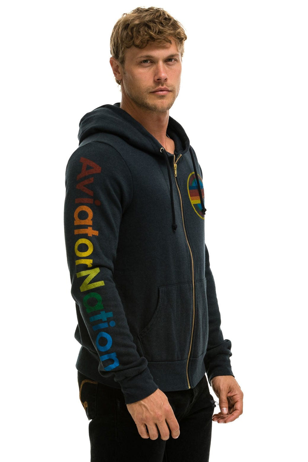 Classic AVIATOR NATION VAIL ZIP HOODIE - CHARCOAL