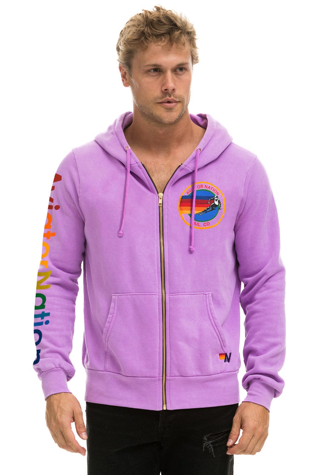 Classic AVIATOR NATION VAIL HOODIE - NEON PURPLE