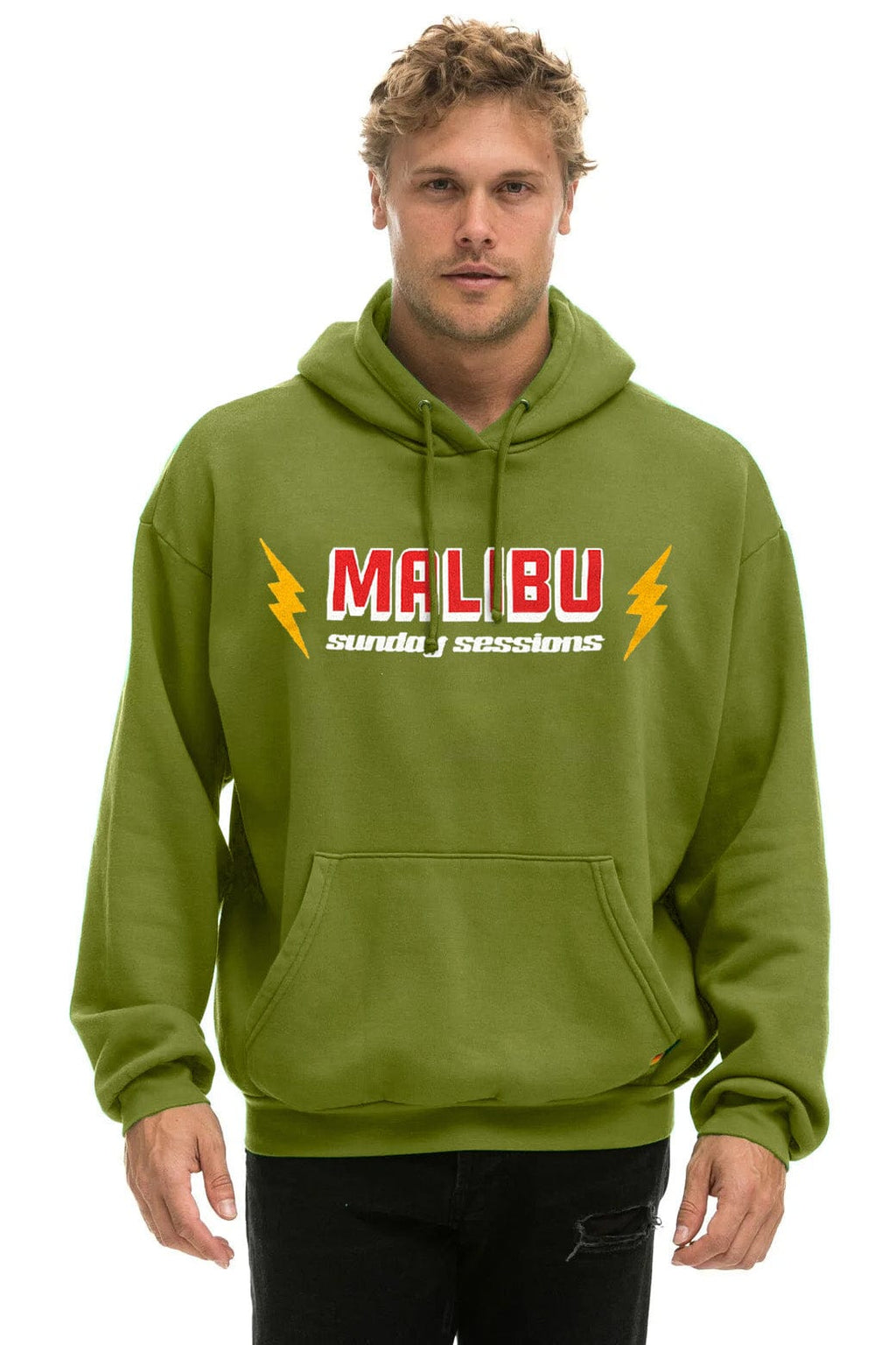 Classic DREAMLAND MALIBU SUNDAY SESSIONS PULLOVER HOODIE RELAXED - JUNGLE GREEN
