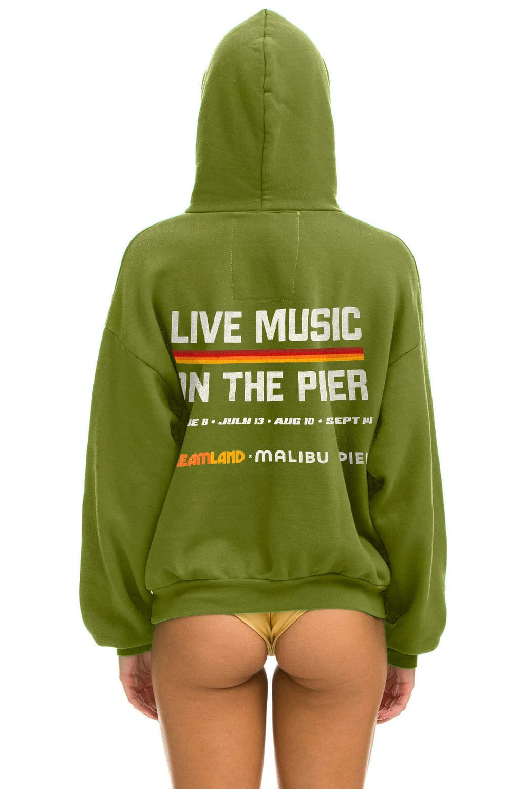 Classic DREAMLAND MALIBU SUNDAY SESSIONS PULLOVER HOODIE RELAXED - JUNGLE GREEN