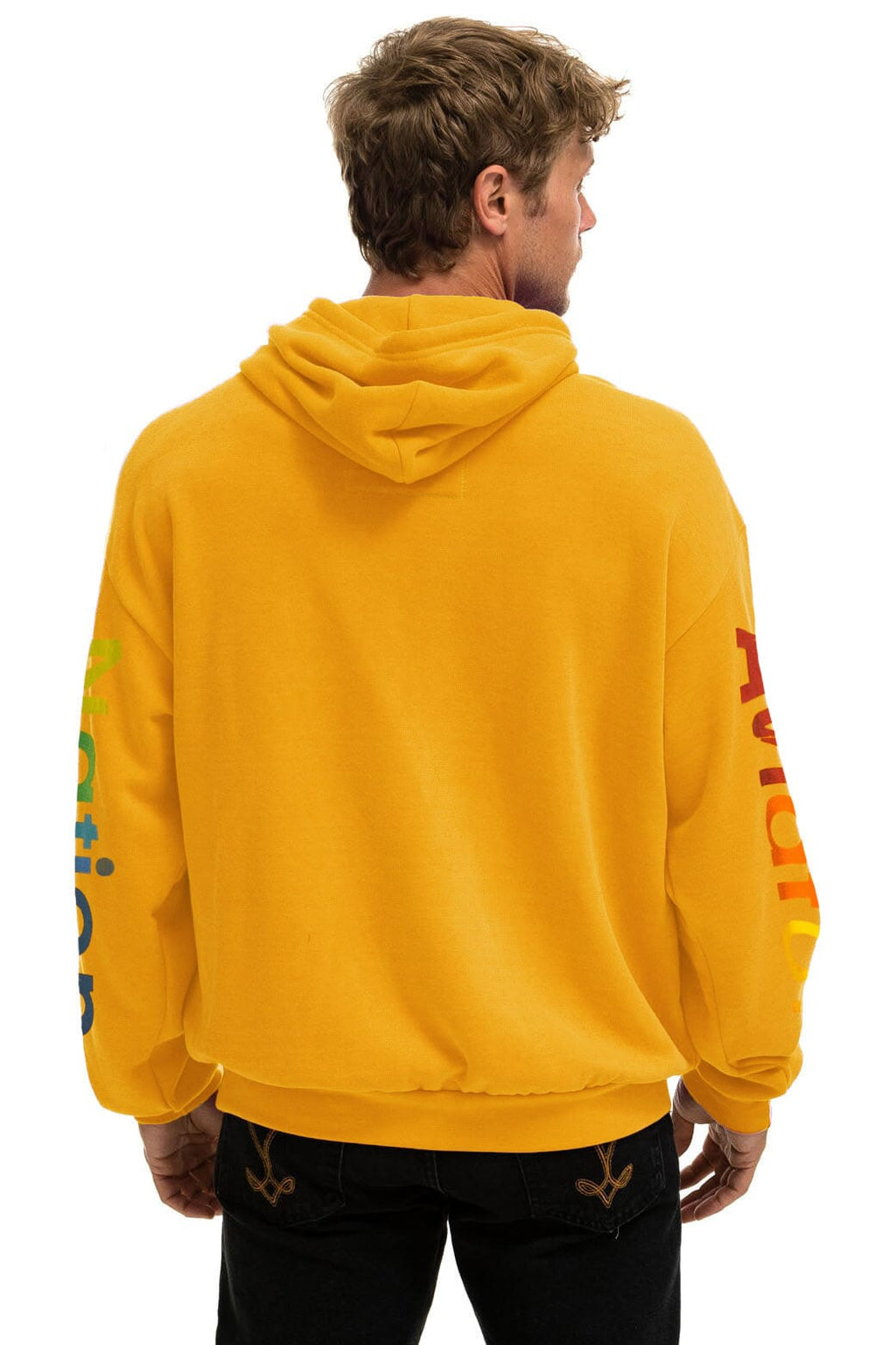 Classic AVIATOR NATION RELAXED VENICE PULLOVER HOODIE - GOLD