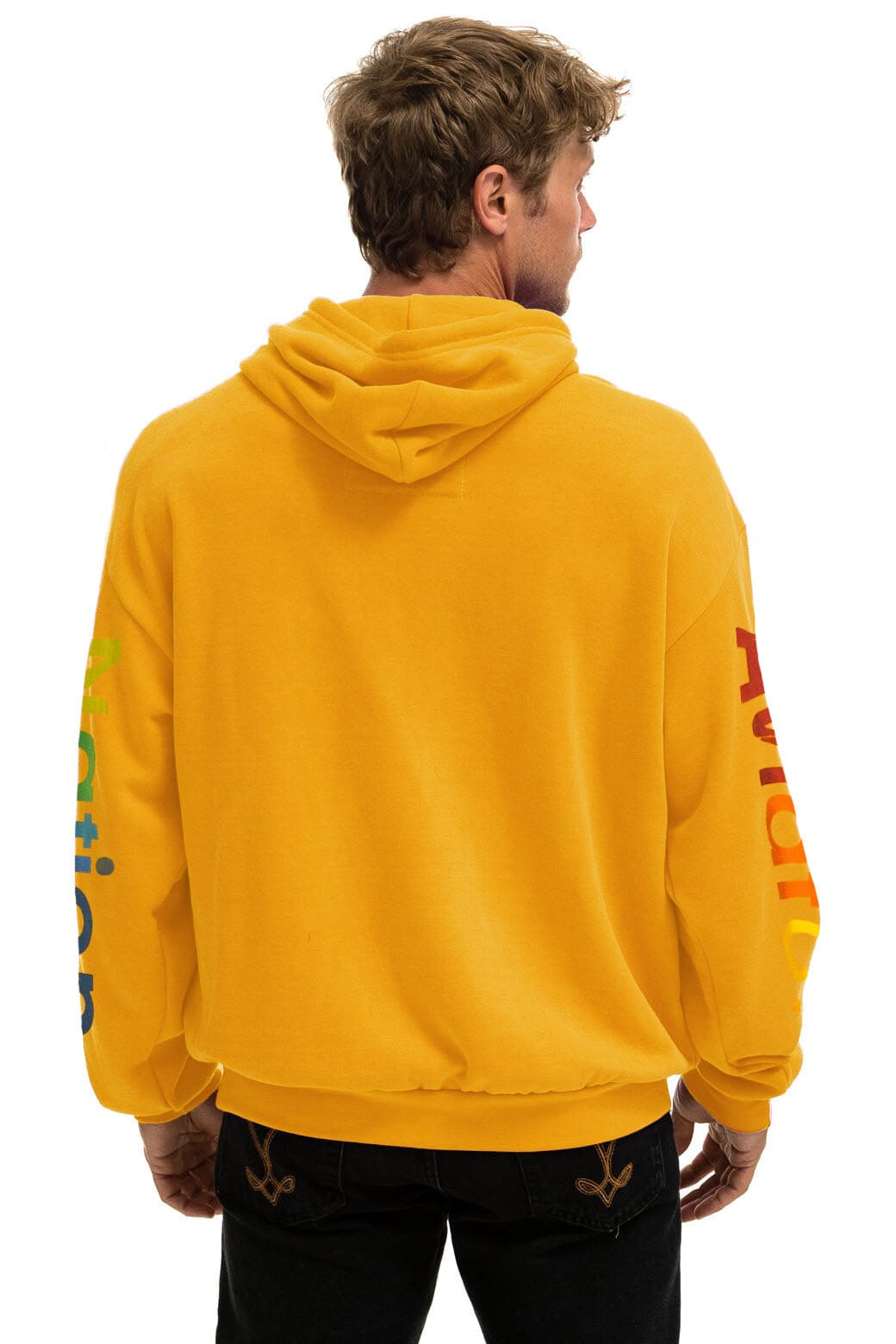 Classic AVIATOR NATION RELAXED VENICE PULLOVER HOODIE - GOLD