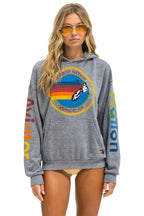 Classic AVIATOR NATION RELAXED VENICE PULLOVER HOODIE - HEATHER GREY