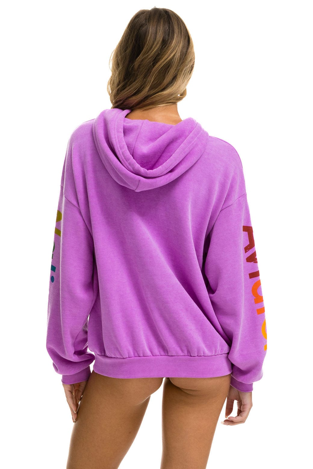Classic AVIATOR NATION LAS VEGAS RELAXED PULLOVER HOODIE - NEON PURPLE