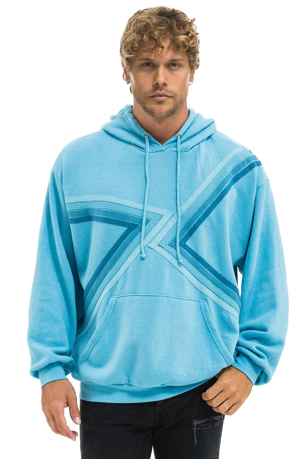 Classic BLAZE PULLOVER HOODIE RELAXED - AQUA AQUA