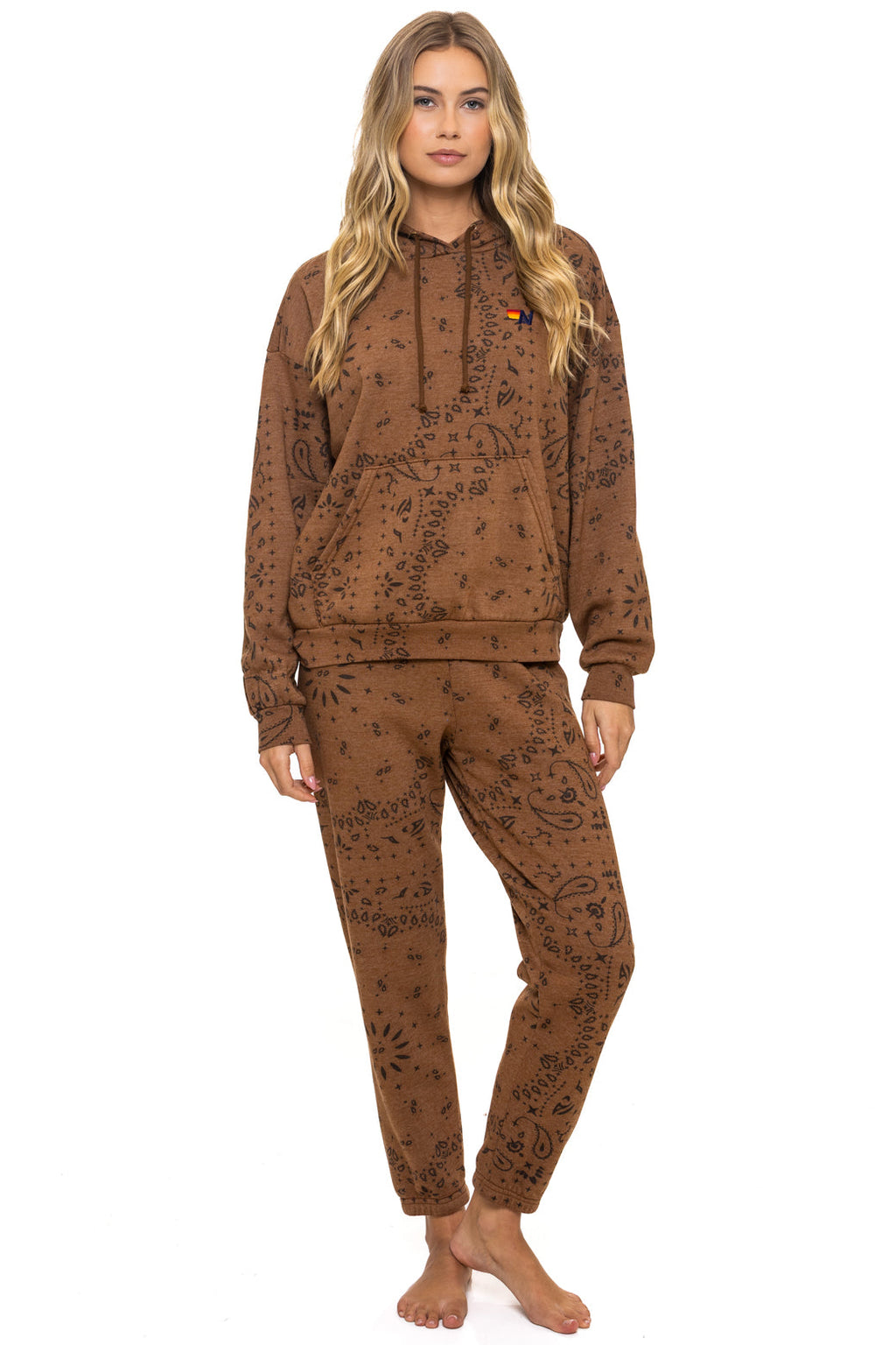 Classic BANDANA RELAXED PULLOVER HOODIE - CINNAMON