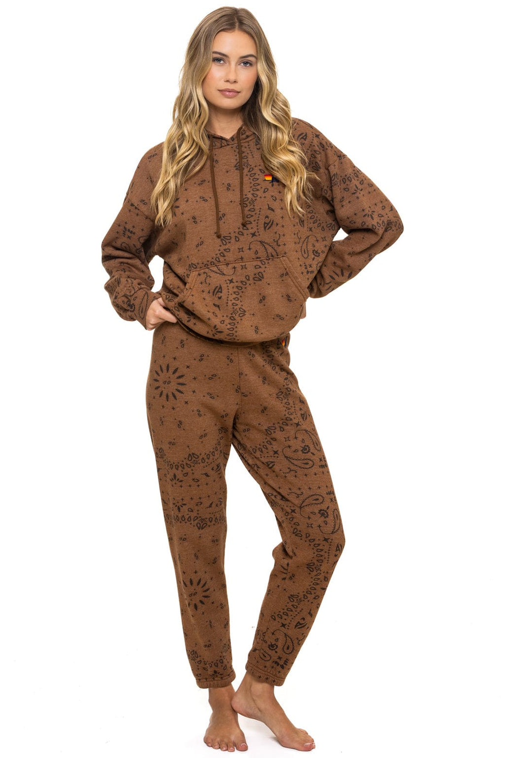 Classic BANDANA RELAXED PULLOVER HOODIE - CINNAMON