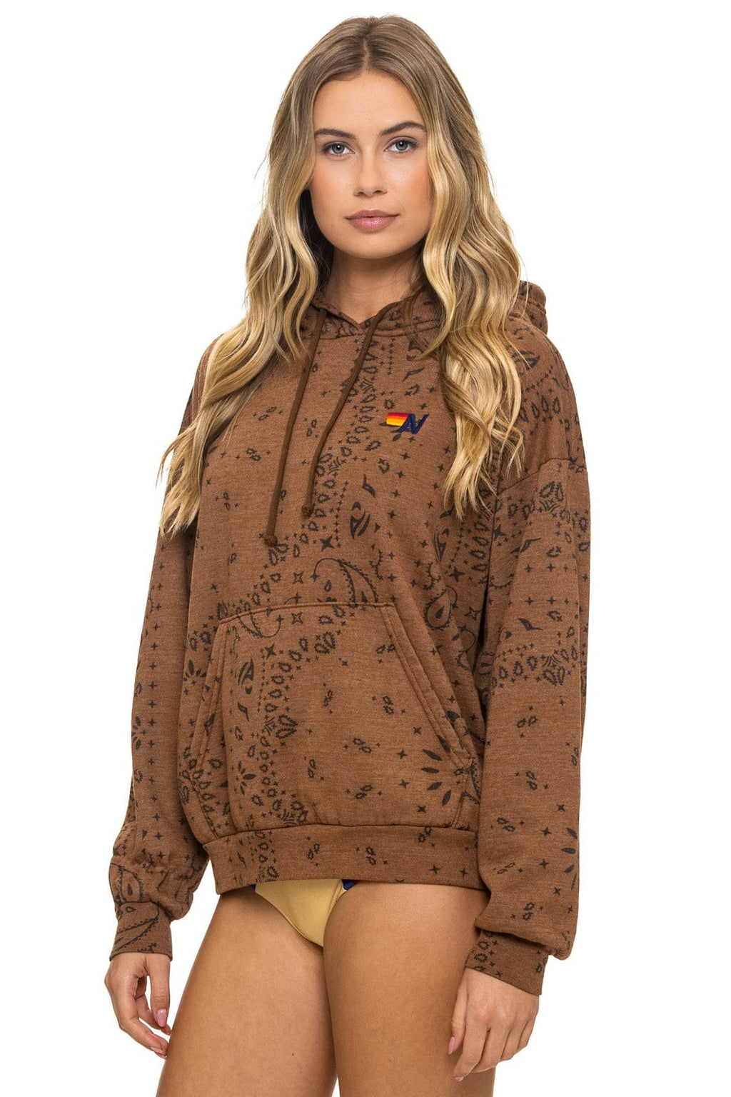 Classic BANDANA RELAXED PULLOVER HOODIE - CINNAMON