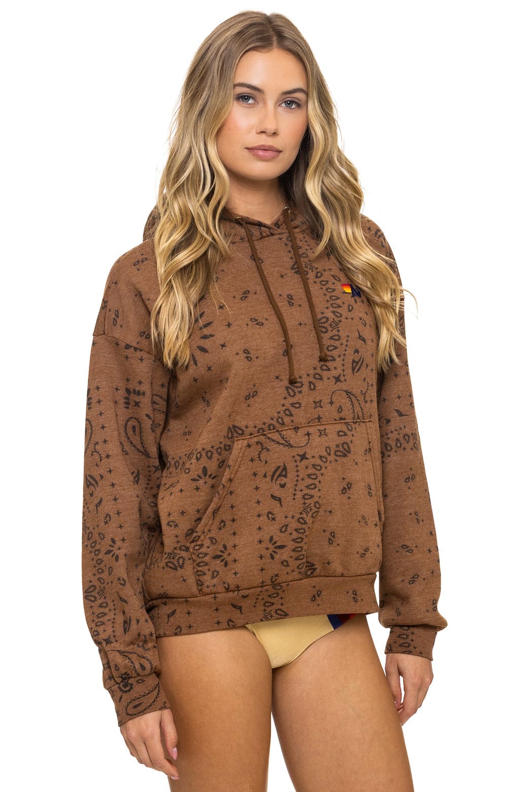 Classic BANDANA RELAXED PULLOVER HOODIE - CINNAMON